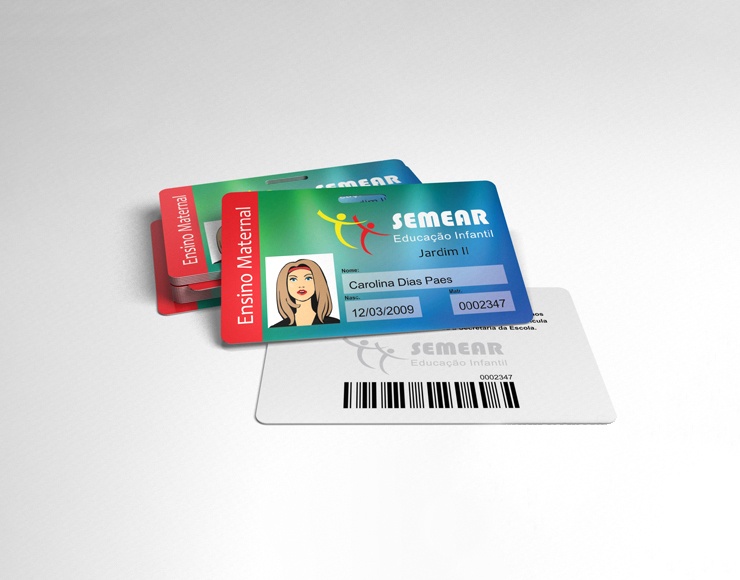 Carteirinha Estudantil Personalizada com Foto e Dados Variáveis Produzido pela Producard
