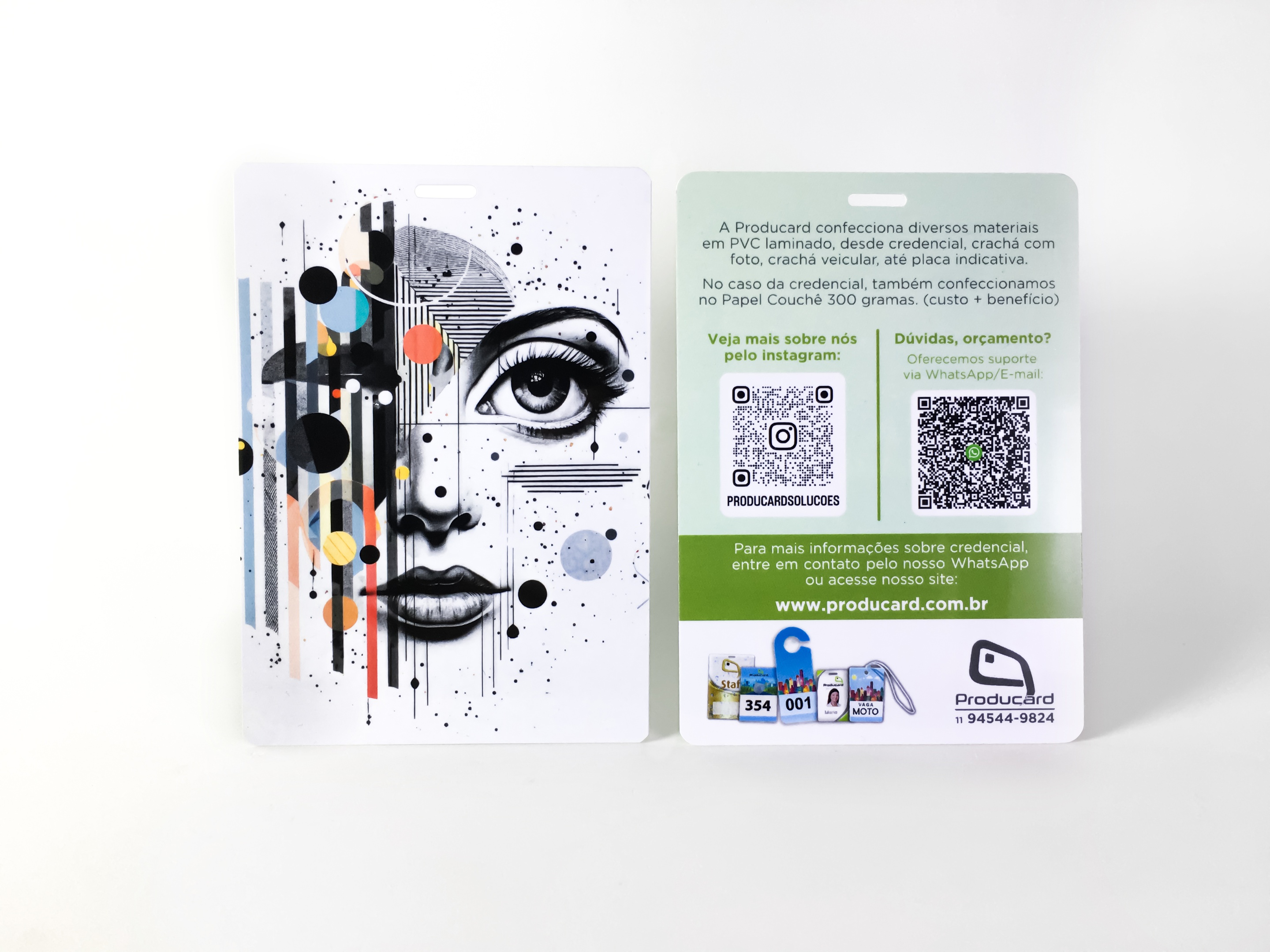 Credencial para Eventos em Papel Couchê