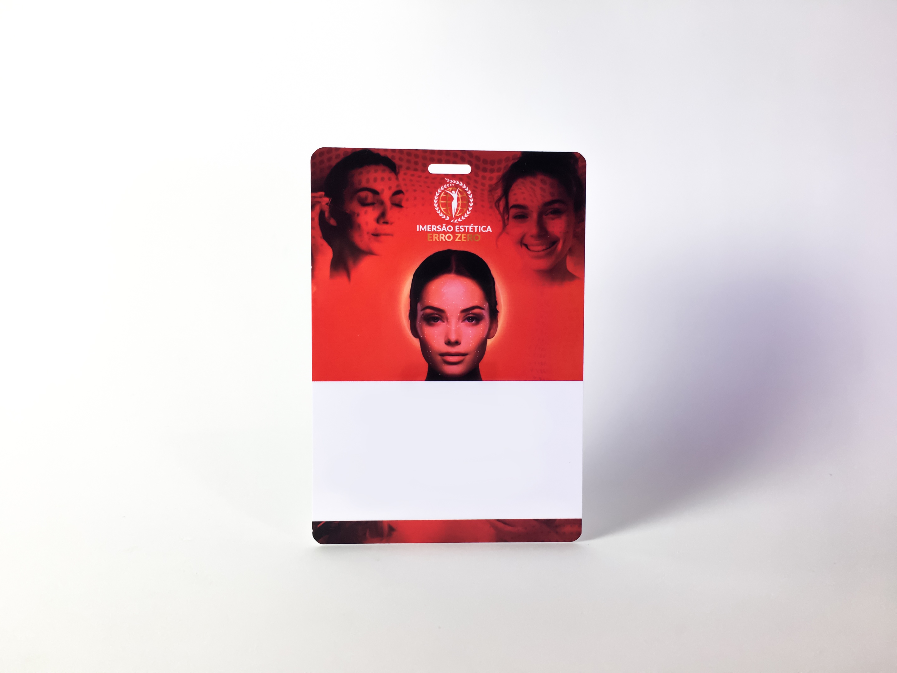 Credencial para eventos de estética e saúde feminina